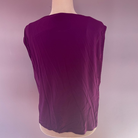 Helmut Lang Purple Jersey Faint Tank Top - Picture 5 of 5